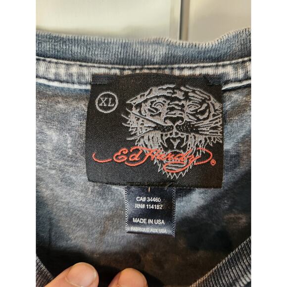 Ed Hardy Acid Wash short sleeve T men's XL - Picture 3 of 3